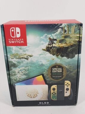 Nintendo Switch OLED Special Edition - White and Gold Themed Console